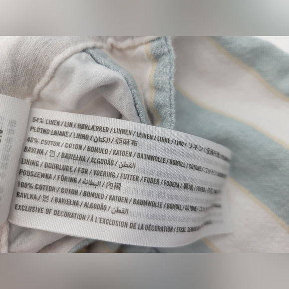 Abercrombie & Fitch Linen/Cotton Blend Striped Mini Skirt - Picture 9 of 11